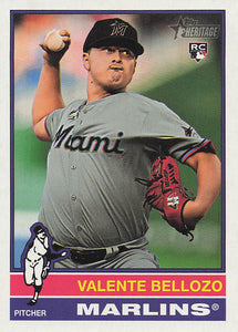 2025 Topps Heritage Baseball Valente Bellozo #210 RC
