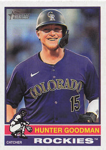 2025 Topps Heritage Baseball Hunter Goodman #217