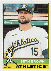 2025 Topps Heritage Baseball Seth Brown #292