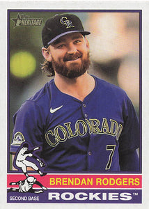 2025 Topps Heritage Baseball Brendan Rodgers #293