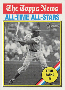 2025 Topps Heritage Baseball Ernie Banks #343