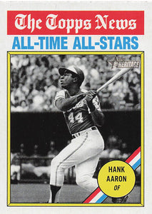 2025 Topps Heritage Baseball Hank Aaron #346
