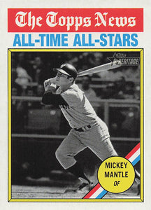 2025 Topps Heritage Baseball Mickey Mantle #349
