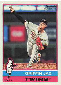 2025 Topps Heritage Baseball Griffin Jax #474