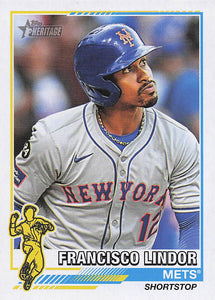 2025 Topps Heritage Baseball 1976 Redefined Francisco Lindor #76R-13