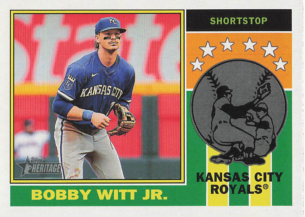 2025 Topps Heritage Baseball 1976 Player Icons Bobby Witt Jr. #76PI-23