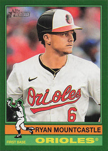 2025 Topps Heritage Baseball Dark Green Border Ryan Mountcastle #27