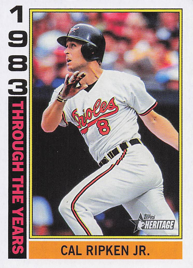2025 Topps Heritage Baseball Through The Years Cal Ripken Jr. #TTY-6