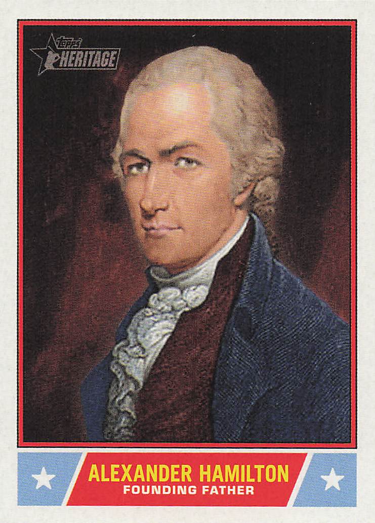 2025 Topps Heritage Baseball Notable Americans Alexander Hamilton #NS-6