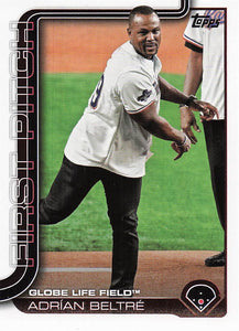 2025 Topps Series 1 Baseball First Pitch Adrian Beltre #FP-8