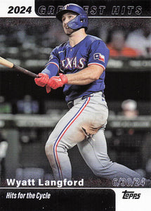 2025 Topps Series 1 Baseball Greatest Hits Wyatt Langford #GH-27