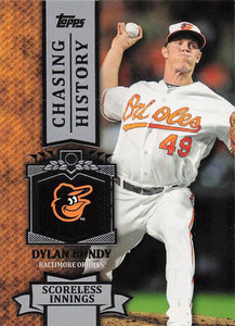 2013 Topps Baseball Chasing History Dylan Bundy #CH-96