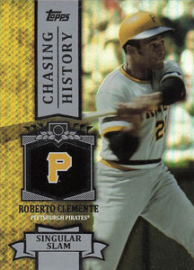 2013 Topps Baseball Chasing History Silver Foil Roberto Clemente #CH-77