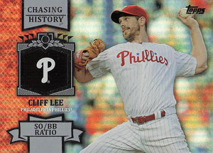 2013 Topps Baseball Chasing History Silver Foil Cliff Lee #CH-81