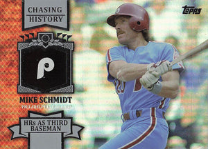 2013 Topps Baseball Chasing History Silver Foil Mike Schmidt #CH-92