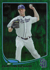 2013 Topps Baseball Emerald Foil Clayton Richard #491