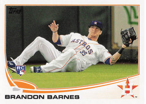 2013 Topps Baseball Brandon Barnes #654 RC