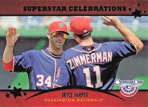 2013 Topps Opening Day Baseball Superstar Celebrations Bryce Harper #SC-9