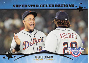 2013 Topps Opening Day Baseball Superstar Celebrations Miguel Cabrera #SC-22