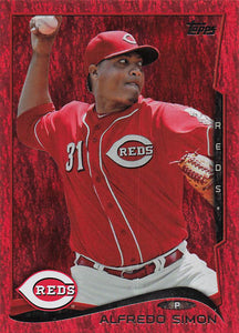2014 Topps Baseball Red Hot Foil Alfredo Simon #21