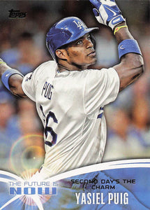 2014 Topps Baseball The Future is now Yasiel Puig #FN-25