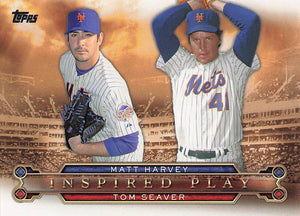 2015 Topps Baseball Inspired Play Matt Harvey - Tom Seaver #I-11