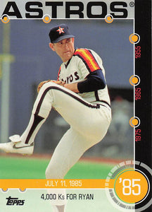 2015 Topps Baseball Baseball History Nolan Ryan #14B