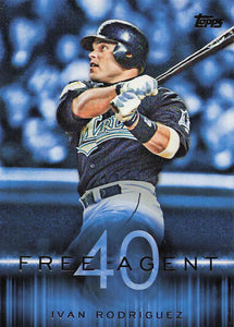 2015 Topps Baseball Free Agent 40 Ivan Rodriguez #F40-15