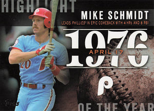 2015 Topps Highlight of the Year Mike Schmidt #H-19