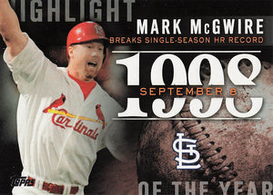 2015 Topps Highlight of the Year Mark McGwire #H-25