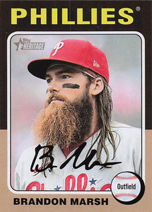 2024 Topps Heritage Brandon Marsh #414