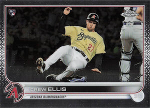 2022 Topps Chrome Drew Ellis #77 RC