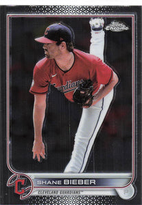 2022 Topps Chrome Shane Bieber #208