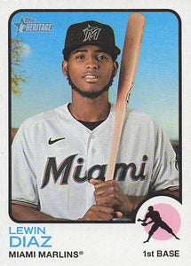 2022 Topps Heritage Lewin Diaz #723