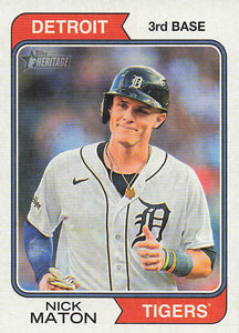 2023 Topps Heritage Nick Maton #705