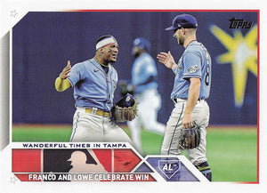 2023 Topps Update Wander Franco / Brandon Lowe #US138