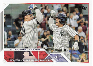 2023 Topps Update Anthony Volpe / Aaron Judge #US269