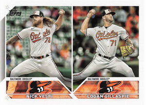 2023 Topps Update Logan Gillaspie / Nick Vespi #US322 RC