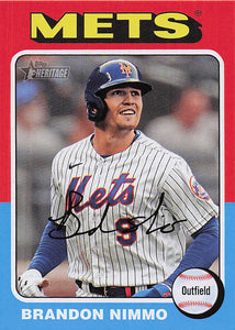 2024 Topps Heritage Brandon Nimmo #110