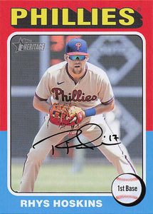 2024 Topps Heritage Rhys Hoskins #163