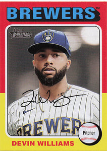 2024 Topps Heritage Devin Williams #330