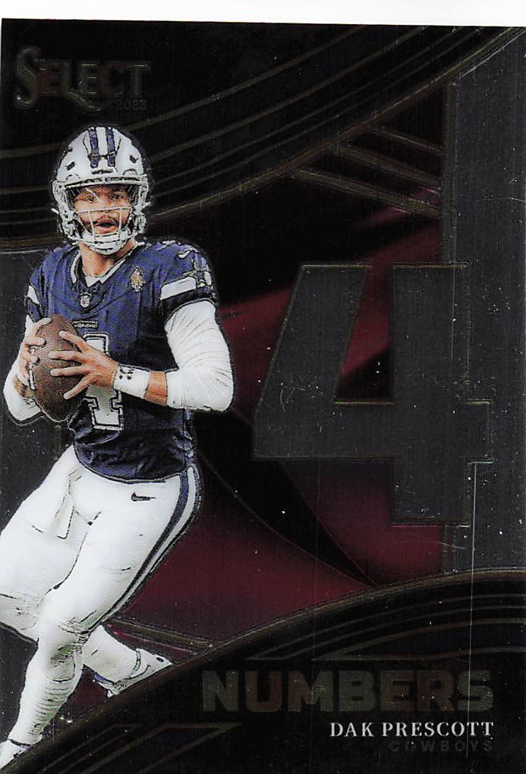 2023 Select Football Numbers Dak Prescott #NMB-DPR