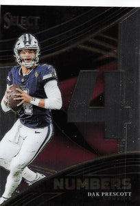 2023 Select Football Numbers Dak Prescott #NMB-DPR