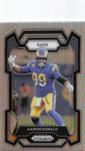 2023 Prizm Football Silver Prizm Aaron Donald #162