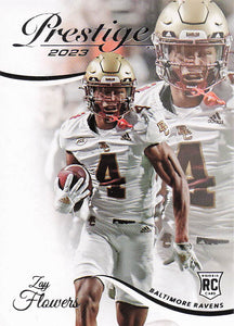 2023 Prestige Football Zay Flowers #390 RC