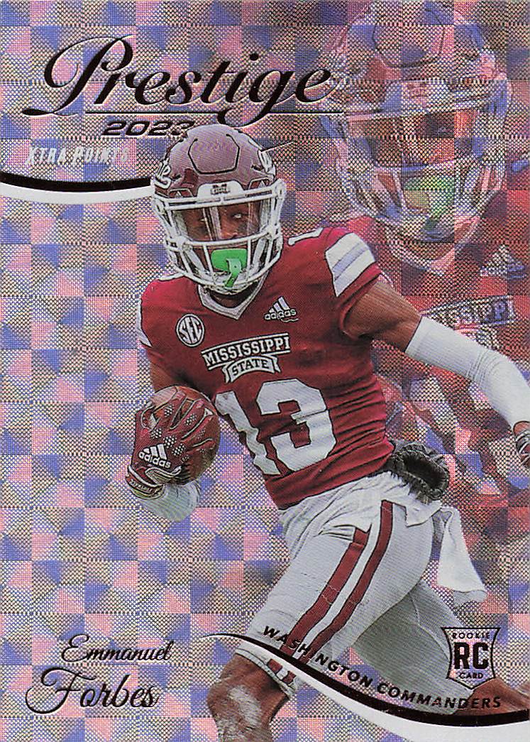 2023 Prestige Football Xtra Points Hyper Emmanuel Forbes #335 RC