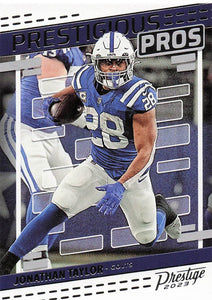 2023 Prestige Football Prestigious Pros Jonathan Taylor #PP-7