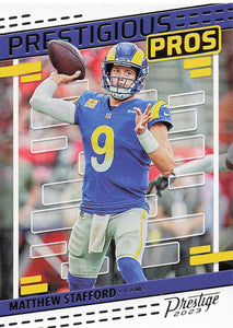 2023 Prestige Football Prestigious Pros Matthew Stafford #PP-16