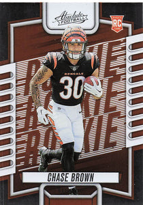 2023 Absolute Football Chase Brown #142 RC