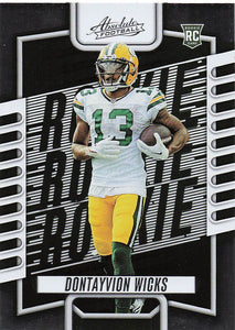 2023 Absolute Football Dontayvion Wicks #199 RC